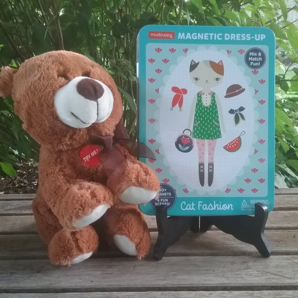 Mudpuppy & Goffa Int'l. | Toys | Mudpuppy Magnetic Dress Up Cat Fashion  Plush Bear | Poshmark